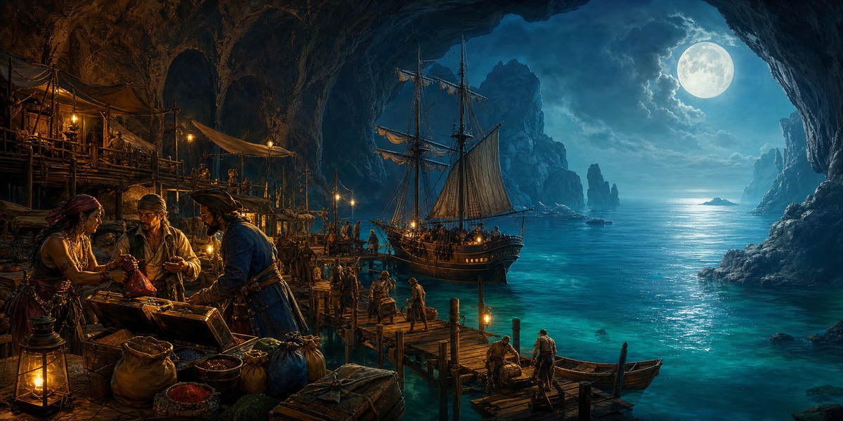 Pirate Banner Smugglers Cove