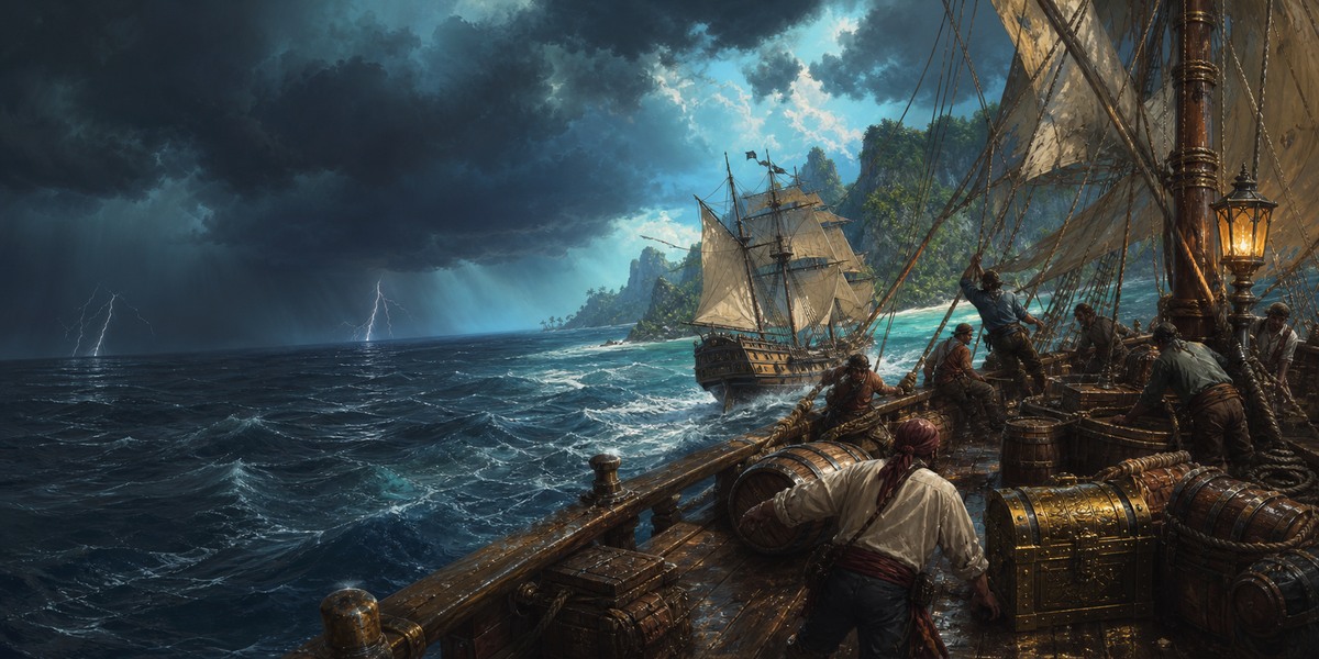 Pirate Banner Storm Run